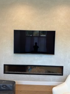 TV mounting above a fireplace, Foster City, 6/4/2024